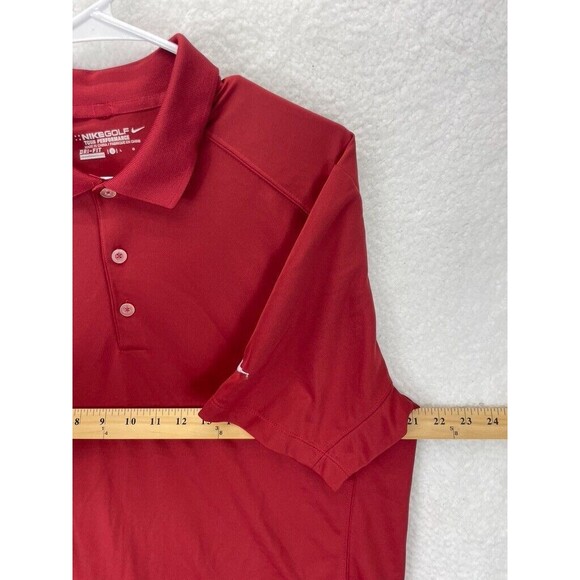 Nike Dri-Fit Tour Performance Polo Shirt Men’s L Red Golf Lot of 2 Athletic - Picture 5 of 11